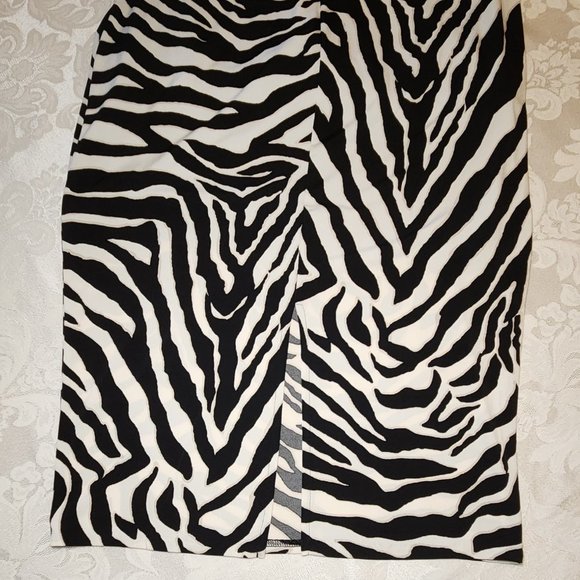 White House Black Market Sleeveless Zebra Print Dress NWOT - Picture 8 of 14